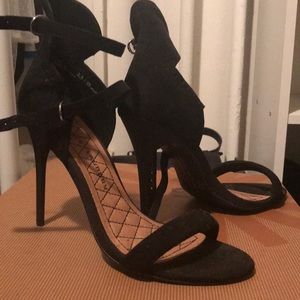 Chinese laundry black strappy heel